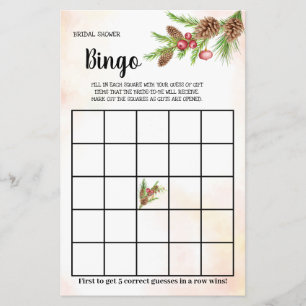 kerstVrijgezellenfeest Bingo Game Card Flyer