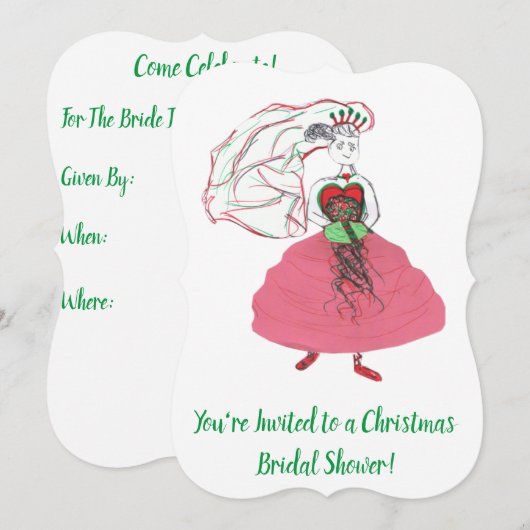 kerstVrijgezellenfeest Kaart (Voorkant / Achterkant)