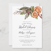 kerstVrijgezellenfeest | Winterbotanisch Kaart (Voorkant)