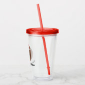 Kerstvrouw Acryl Drinkbeker (Links)