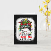 Kerstvrouw Christma Kaart (Gele Bloem)