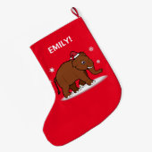 kerstvrouw Mammoth  2-zijdig Grote Kerstsok (Achterkant (Hangend))