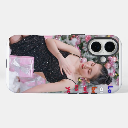 Kerstvrouw met cadeaus Case-Mate iPhone case (Achterkant (horizontaal))