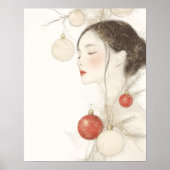  kerstvrouw poster (Voorkant)