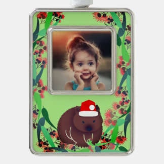 Kerstvrouw Verzilverd Omlijst Ornament