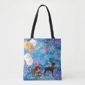 Kerstvrouwen Canvas tassen, Kerstman Tote Bag (Voorkant)