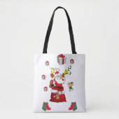 Kerstvrouwen Canvas tassen, Kerstman Tote Bag (Voorkant)