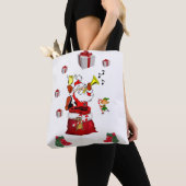 Kerstvrouwen Canvas tassen, Kerstman Tote Bag (Dichtbij)