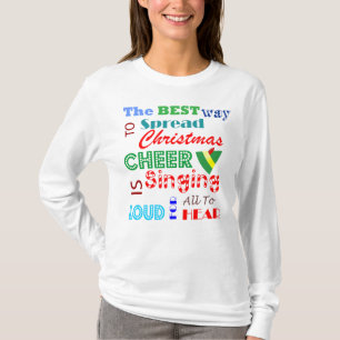 Kerstvrouwtjes met lange mouwen t-shirt