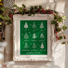 Kerstvruchten De Geest Galaten Bijbelvers Poster