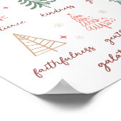 Kerstvruchten De Geest Galaten Bijbelvers Poster (Hoek)