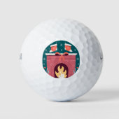 Kerstvuur Golfballen (Voorkant)