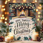 Kerstvuurplaats Feestdagen Kaart