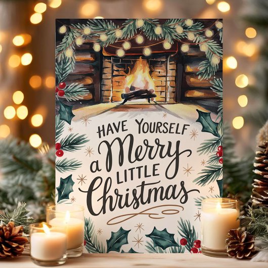 Kerstvuurplaats Feestdagen Kaart