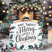 Kerstvuurplaats Feestdagen Kaart