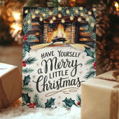 Kerstvuurplaats Feestdagen Kaart