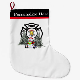 kerstvuurschilderscène grote kerstsok