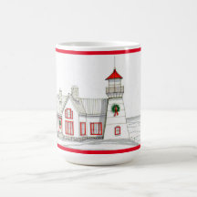 Kerstvuurtoren 1 koffie-Mok 15 oz