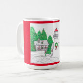 Kerstvuurtoren 2 koffie-Mok Koffiemok (Voorkant links)