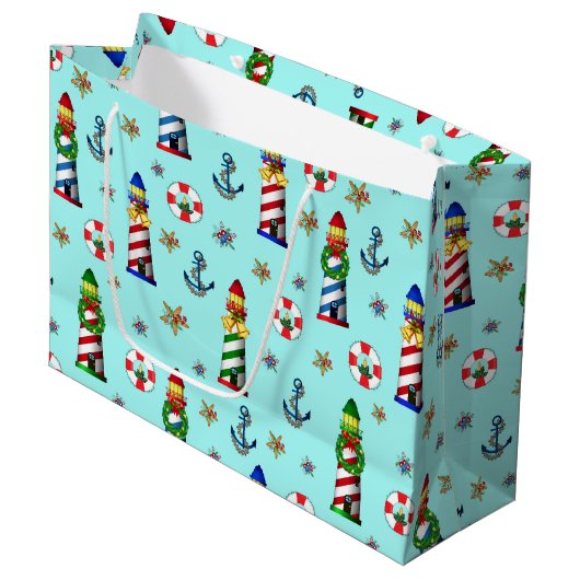 Kerstvuurtoren Groot Cadeauzakje (Voorkant Gekanteld)