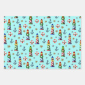 Kerstvuurtoren Inpakpapier Vel (Voorkant)