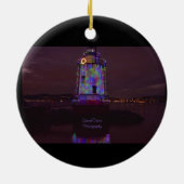 Kerstvuurtoren Keramisch Ornament (Achterkant)
