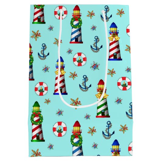 Kerstvuurtoren Medium Cadeauzakje (Achterkant)