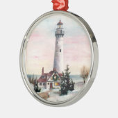 kerstvuurtoren metalen ornament (Links)