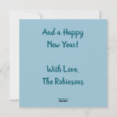 Kerstvuurtoren Nautische Kustberg Feestdagenkaart (Achterkant)