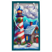 Kerstvuurtoren Nautische Kustberg Klein Cadeauzakje (Achterkant)