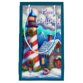 Kerstvuurtoren Nautische Kustberg Klein Cadeauzakje (Voorkant)