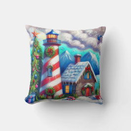 Kerstvuurtoren Nautische Kustberg Kussen