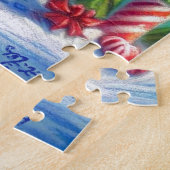 Kerstvuurtoren Nautische Kustberg Legpuzzel (Zijkant)