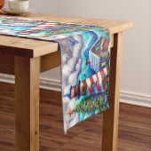 Kerstvuurtoren Nautische Kustberg Medium Tafelloper (Voorbeeld)