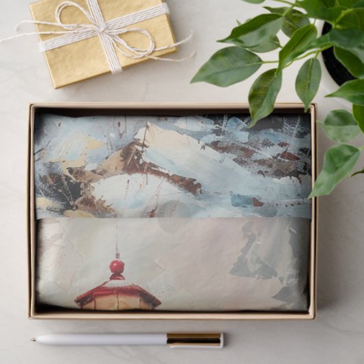 Kerstvuurtoren Tissuepapier (Geschenk)