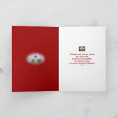 Kerstvuurtoren van het Punt Nobska Feestdagen Kaart (Binnen)