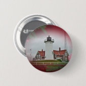 Kerstvuurtoren van het Punt Nobska Ronde Button 5,7 Cm (Voorkant /achterkant)