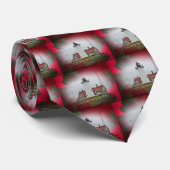 Kerstvuurtoren van het Punt Nobska Stropdas (Opgerold)