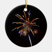 kerstvuurwerk keramisch ornament (Voorkant)