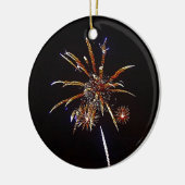 kerstvuurwerk keramisch ornament (Links)
