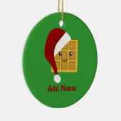 kerstwafel keramisch ornament (Rechts)