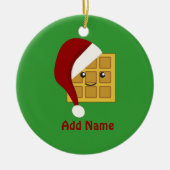 kerstwafel keramisch ornament (Voorkant)