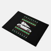 kerstwagen deurmat (Schuin)