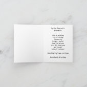 Kerstwagen Gevouwen vakantie Kaart voor kleinzoon (Binnen)