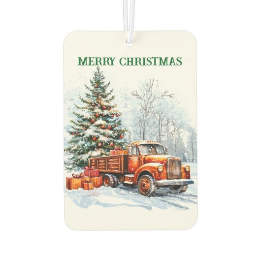 kerstwagen luchtverfrisser (Achterkant)