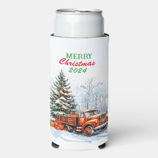 kerstwagen seltzer blikjeskoeler (Seltzer Voorkant)