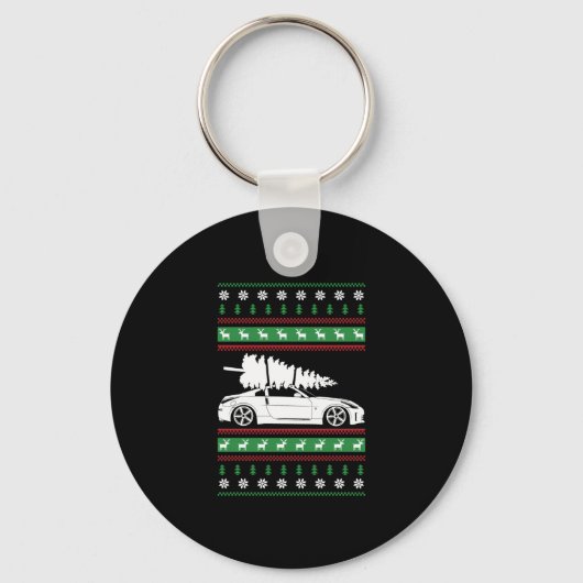 kerstwagen sleutelhanger (Voorkant)