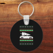 kerstwagen sleutelhanger (Voorkant)