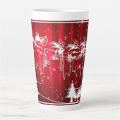 Kerstwagens Latte Mok (Voorkant)