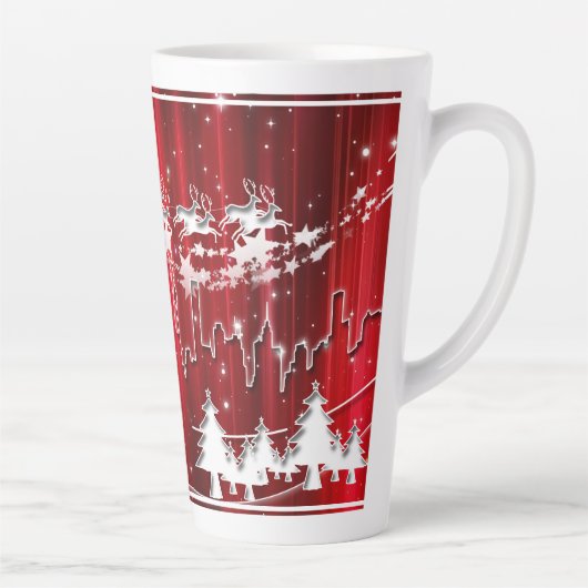 Kerstwagens Latte Mok (Rechts)